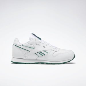 Reebok Classic Leather Turnschuhe Kinder - Grün/Weiß - DE 598-TIP